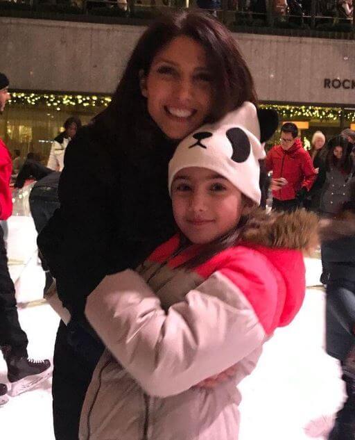 Lucie Wren Lopez-Goldfried with her mother Lynda Lopez.